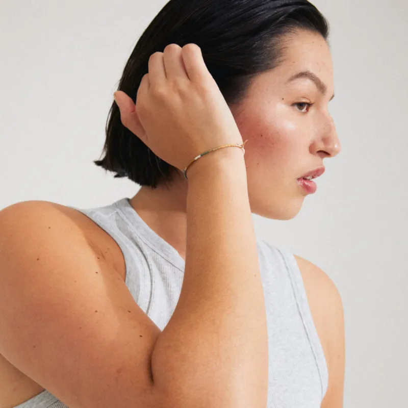 Pilgrim Alison Bracelet Brown Gold Plated sold by Shine On