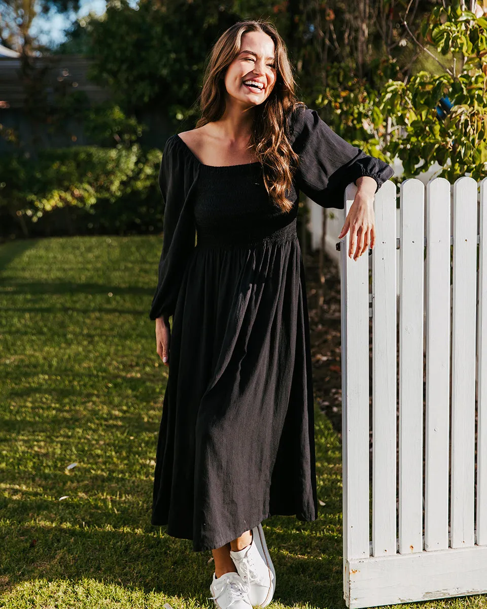 Elm Dusk Midi Dress Black sold by Shine On product image thumbnail 4