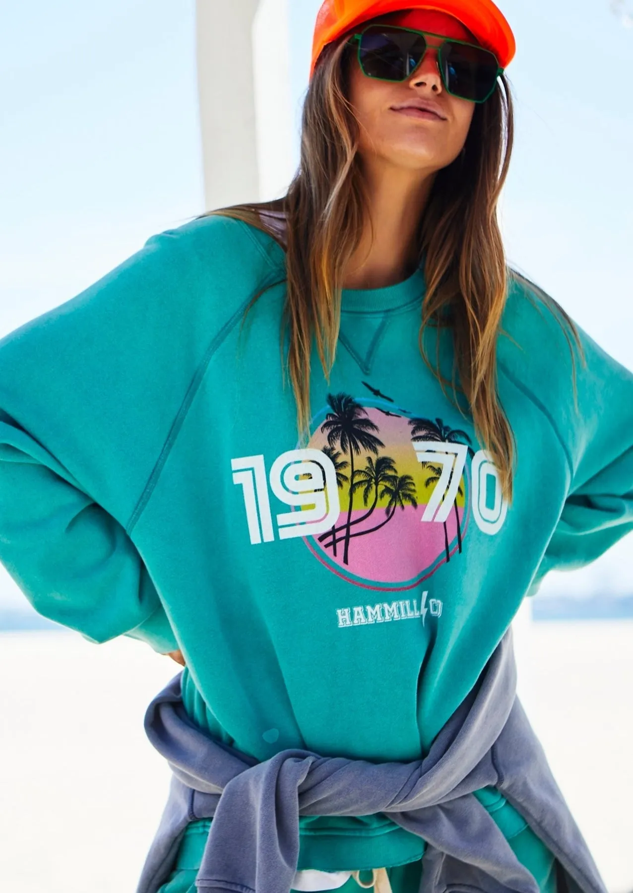 Hammill + Co Beach Vintage Sweat Jade sold by Shine On product image thumbnail 2