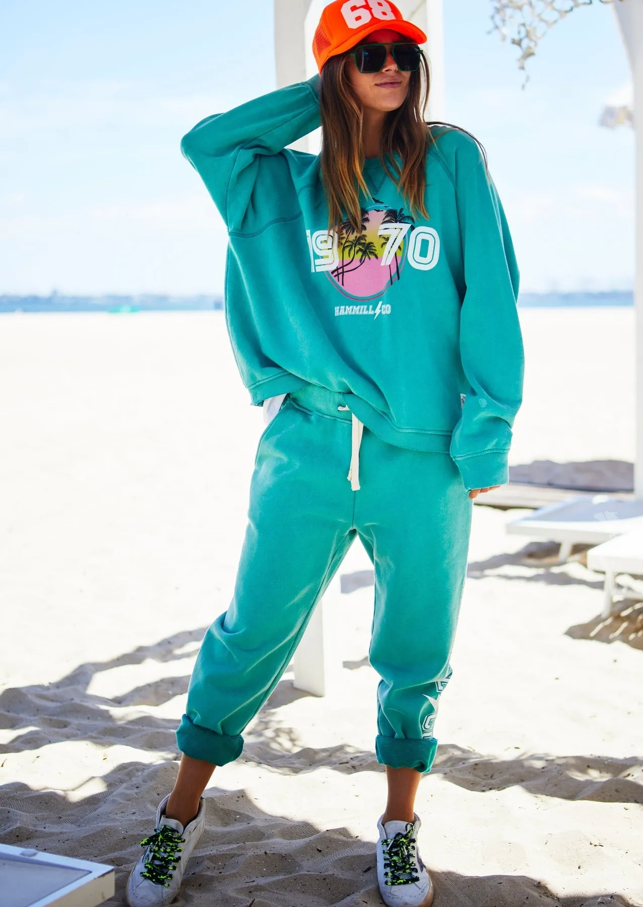 Hammill + Co Beach Vintage Sweat Jade sold by Shine On