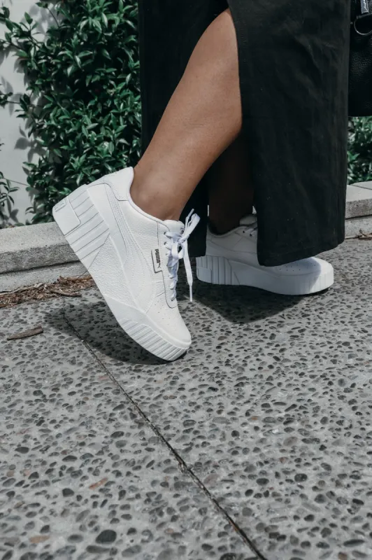 Puma Cali Wedge Womens White made by Puma