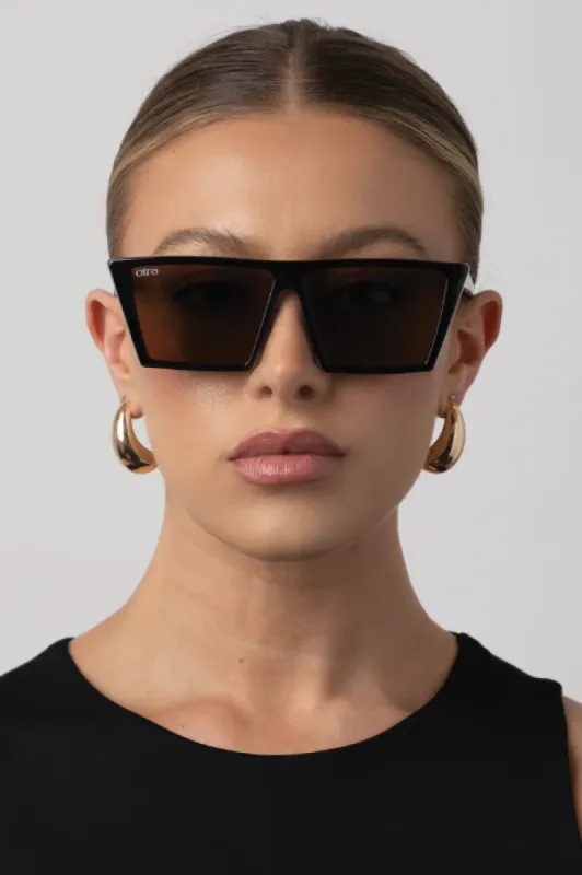 Otra Ascot Sunglasses Black Brown sold by Shine On