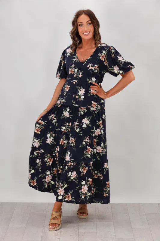 Grace & Co Flower Empire Dress sold by Shine On