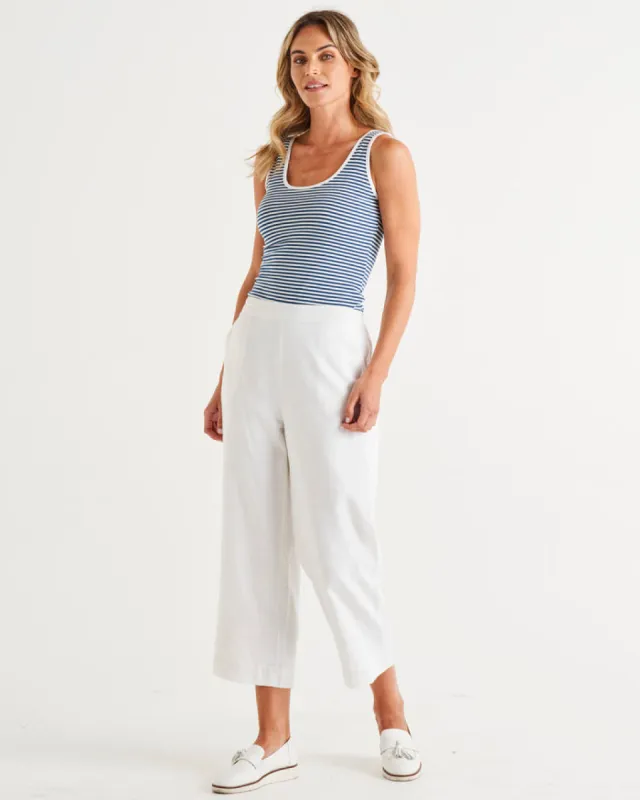 Betty Basics Parker Pant White sold by Shine On