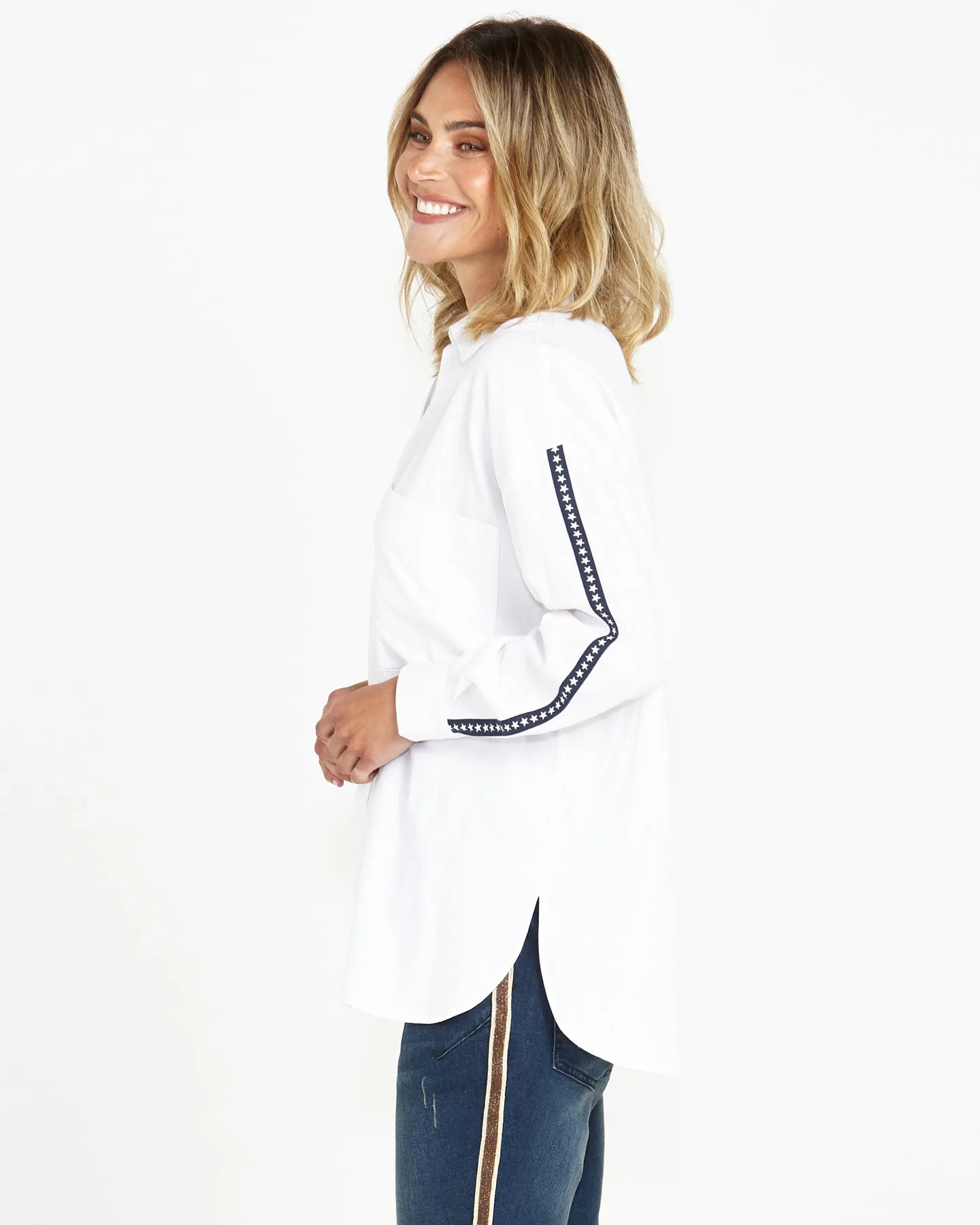 Betty Basics Delia Star Pocket Shirt sold by Shine On product image thumbnail 5