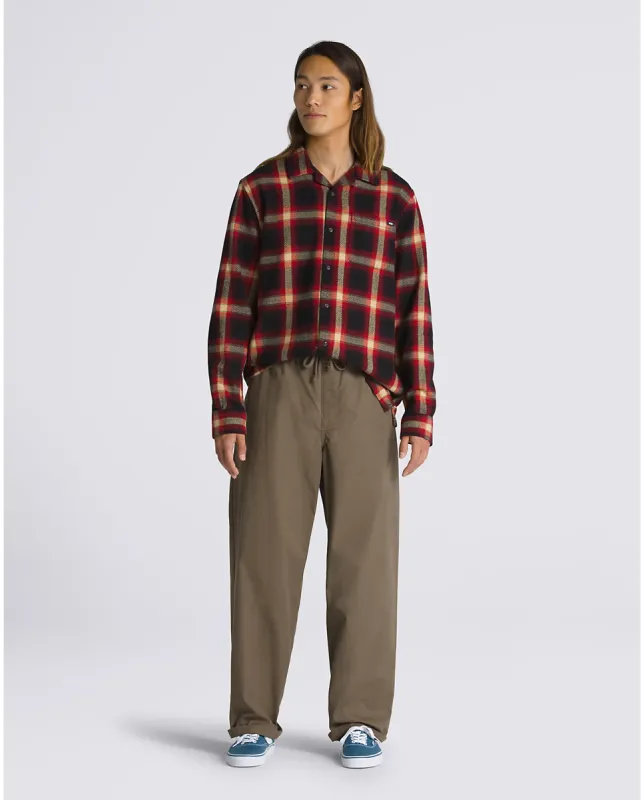 Vans Mens Range Baggy Tapered Elastic Waist Pant Canteen sold by Shine On