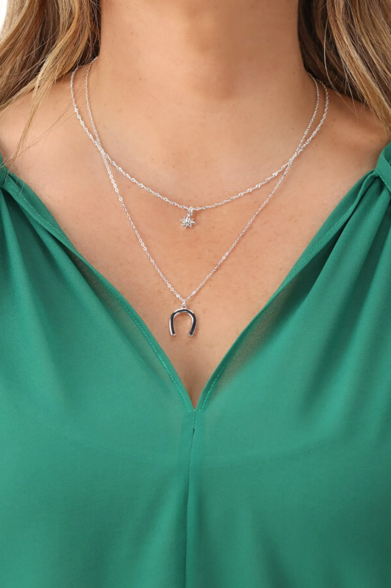 Shine On Label Lucky Necklace Set Silver sold by Shine On product image thumbnail 2