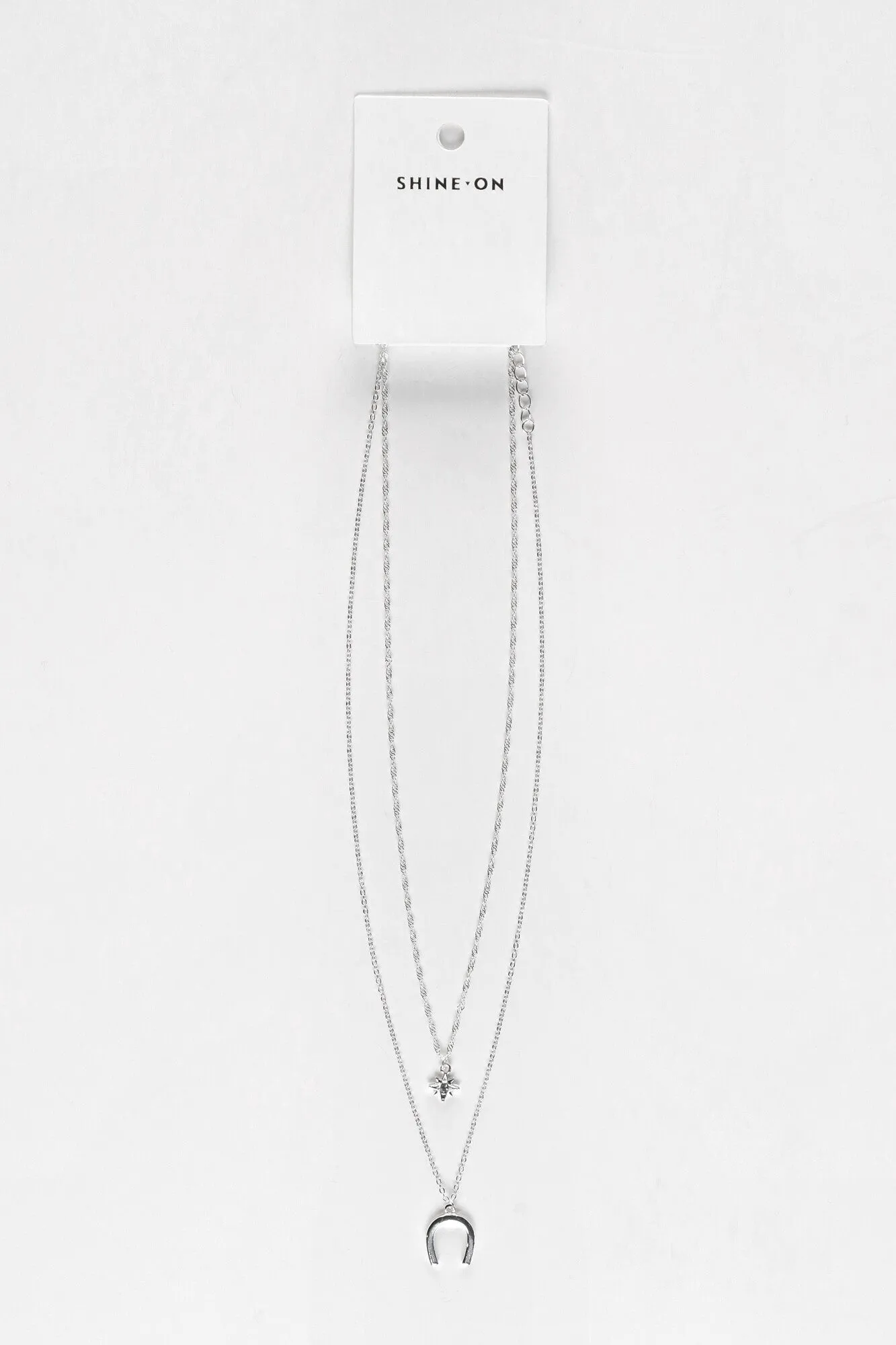 Shine On Label Lucky Necklace Set Silver sold by Shine On product image thumbnail 3