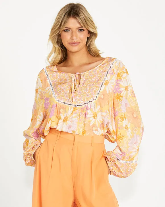 Sass Montana Boho Blouse Mixed Floral sold by Shine On product image thumbnail 2