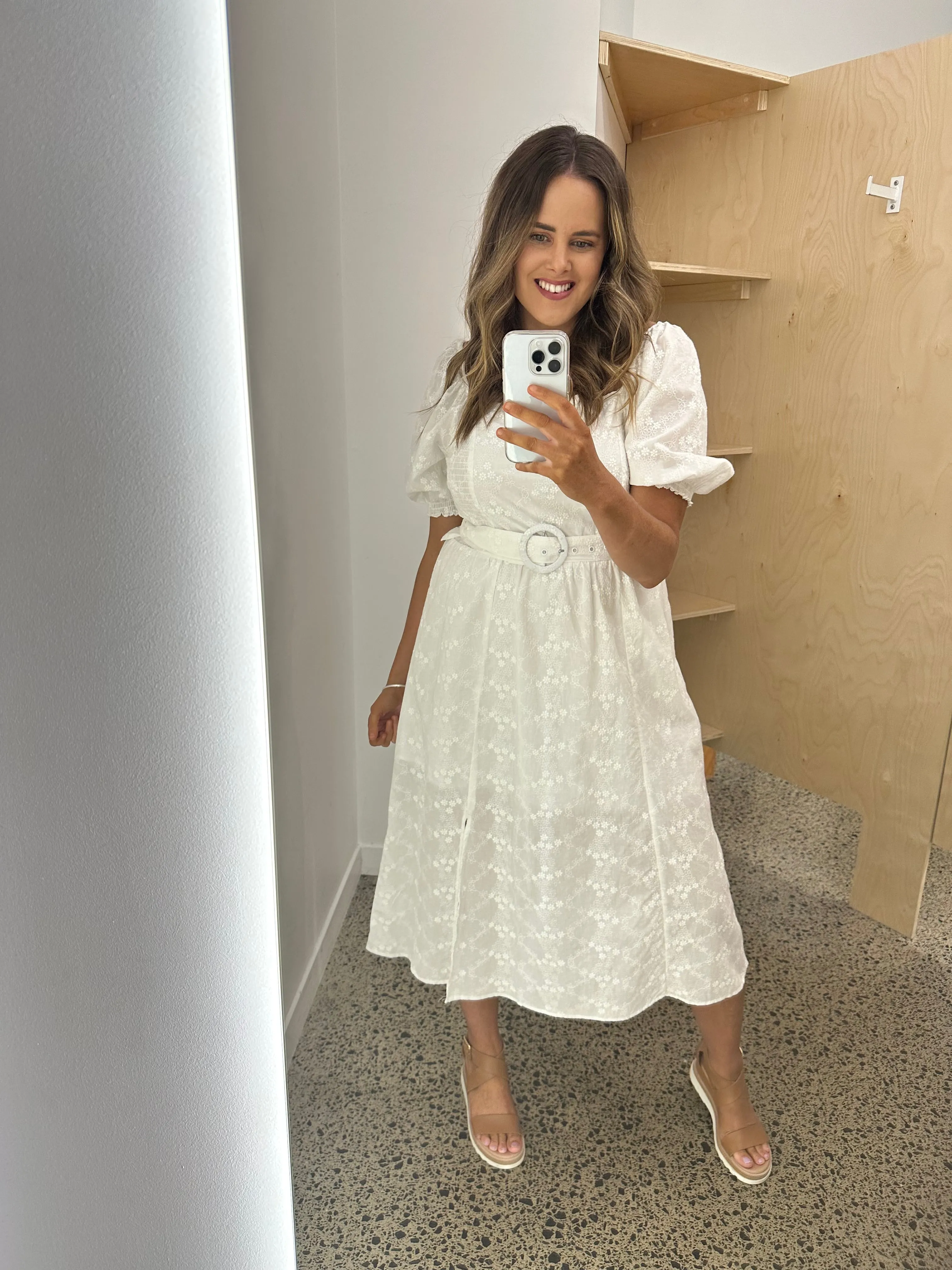 Sass Asher Midi Dress White sold by Shine On product image thumbnail 2