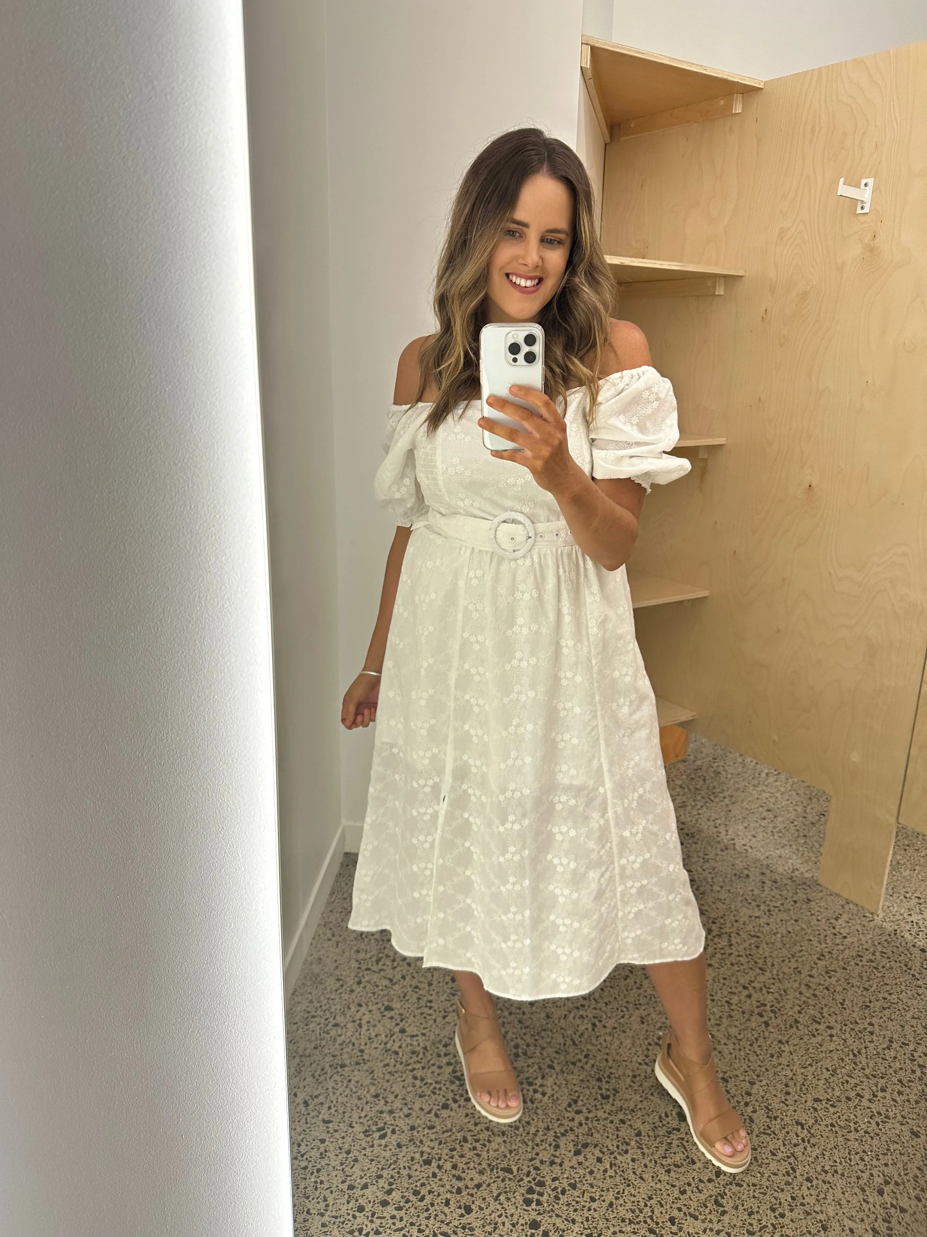 Sass Asher Midi Dress White sold by Shine On product image thumbnail 4