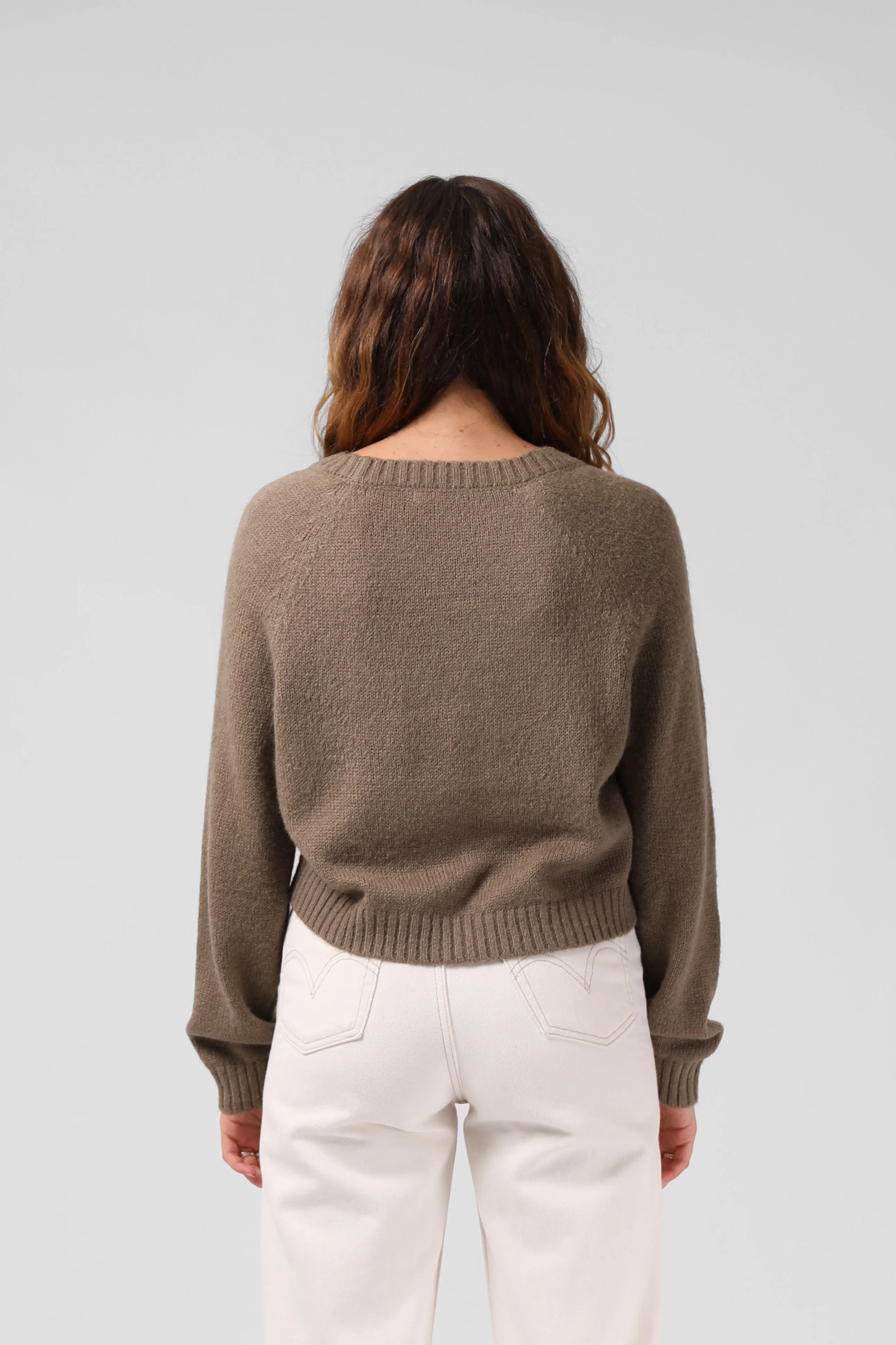 RPM Cropped Cardigan Olive Marle sold by Shine On product image thumbnail 5