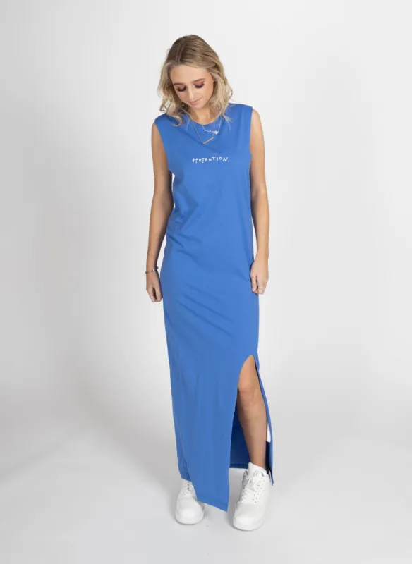 Federation Mimi Maxi Dress Drawn Ocean sold by Shine On