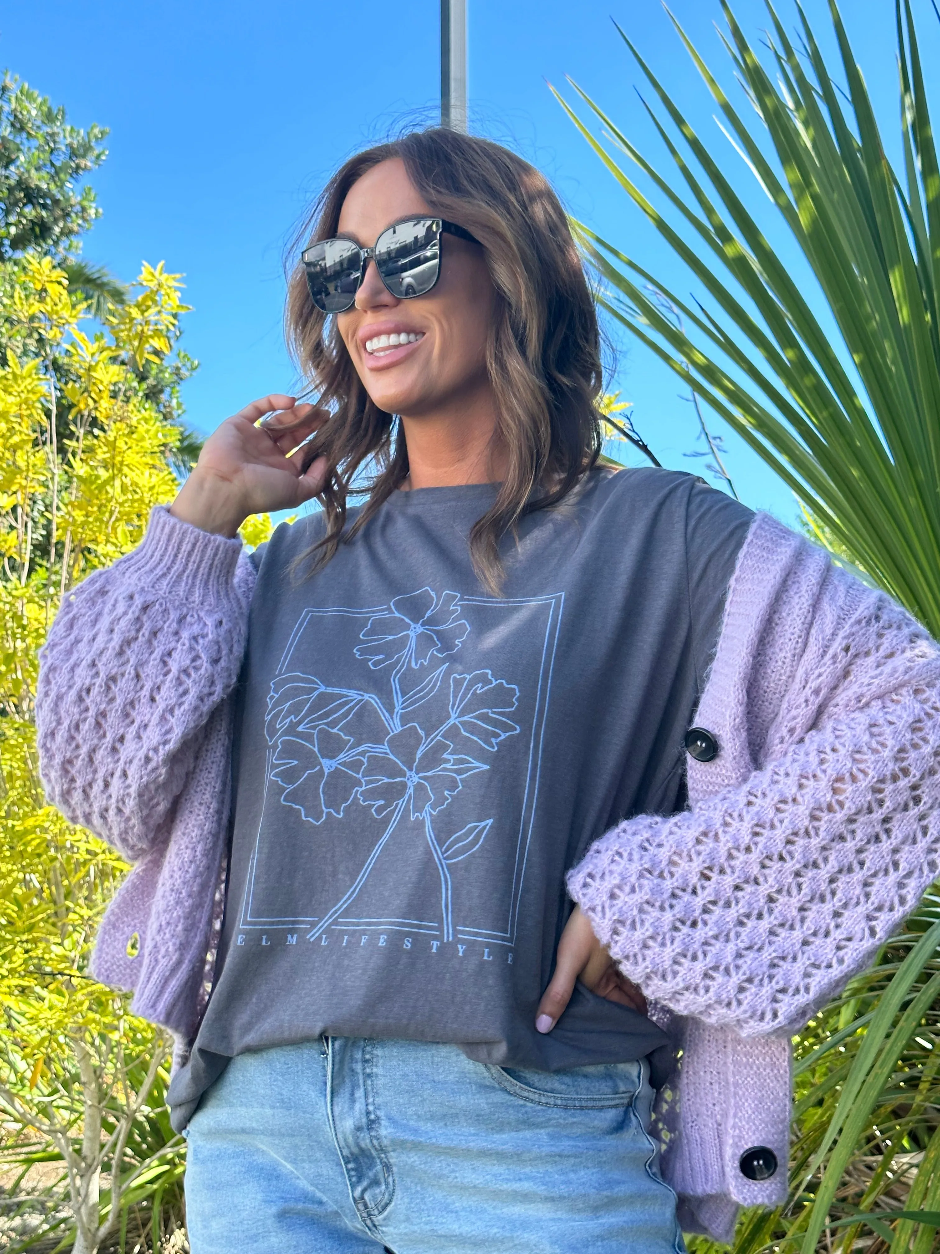 Elm Mystic Tee Charcoal sold by Shine On product image thumbnail 4