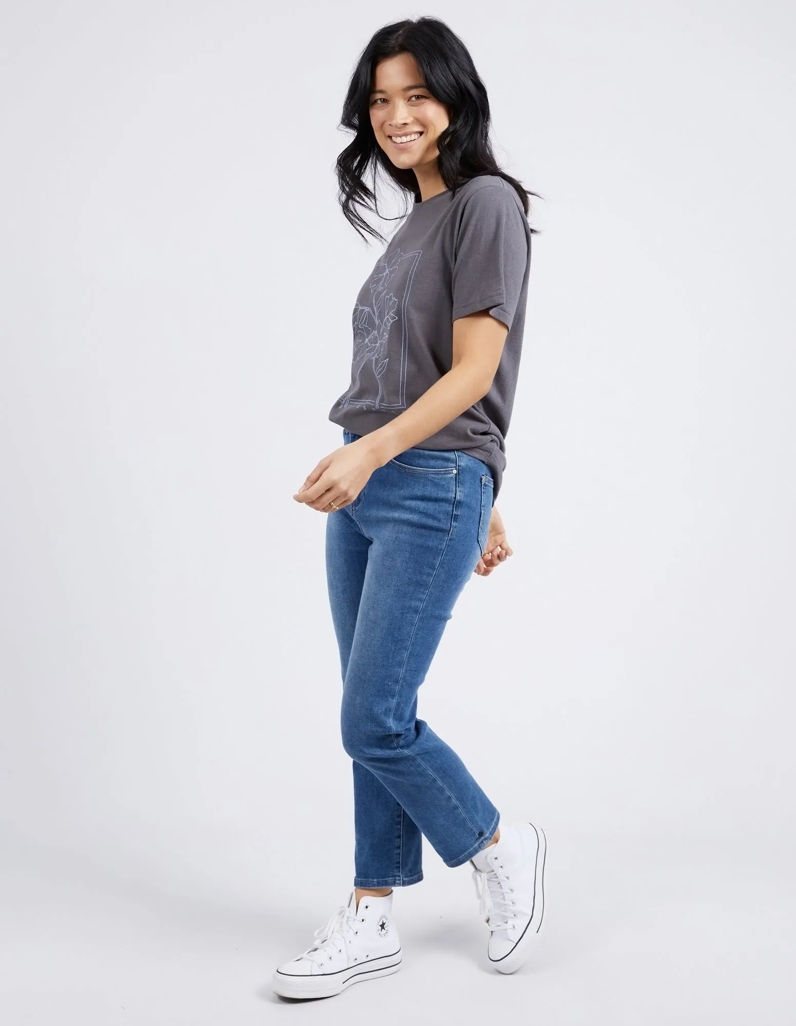 Elm Mystic Tee Charcoal sold by Shine On product image thumbnail 5