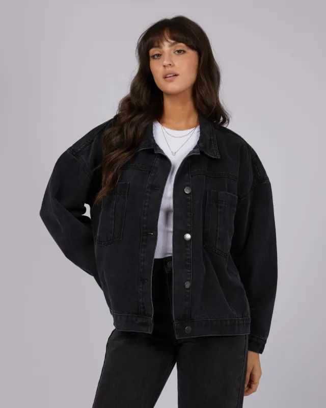 All About Eve Sydney Jacket Washed Black sold by Shine On