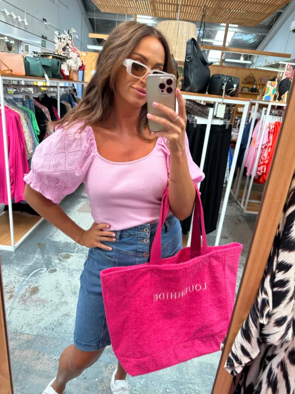 Elm Ottile Top Sweet Lilac sold by Shine On