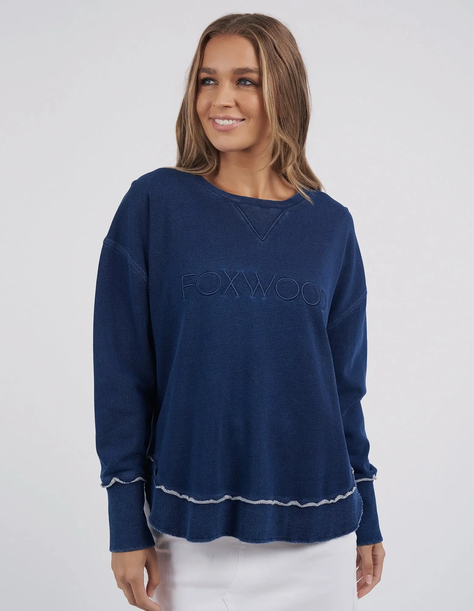 Foxwood Simplified Crew Denim sold by Shine On