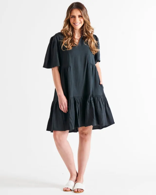 Betty Basics Amara Dress Coal sold by Shine On