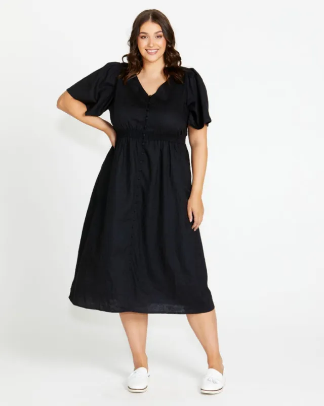Betty Basics Whitney Dress Coal sold by Shine On