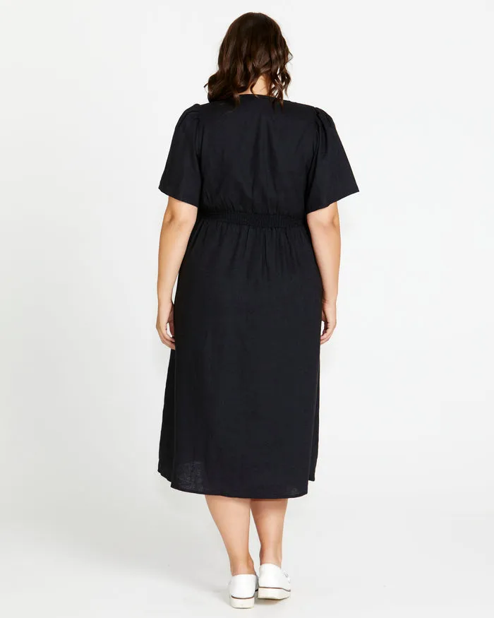 Betty Basics Whitney Dress Coal sold by Shine On product image thumbnail 4