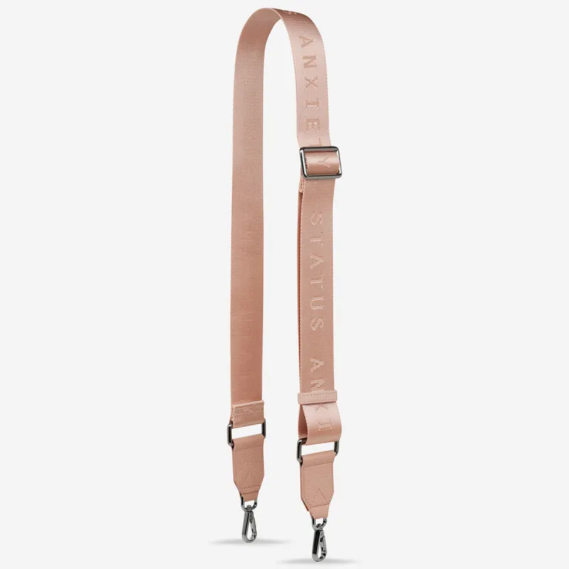 Status Anxiety Without You Bag Strap Dusty Pink sold by Shine On
