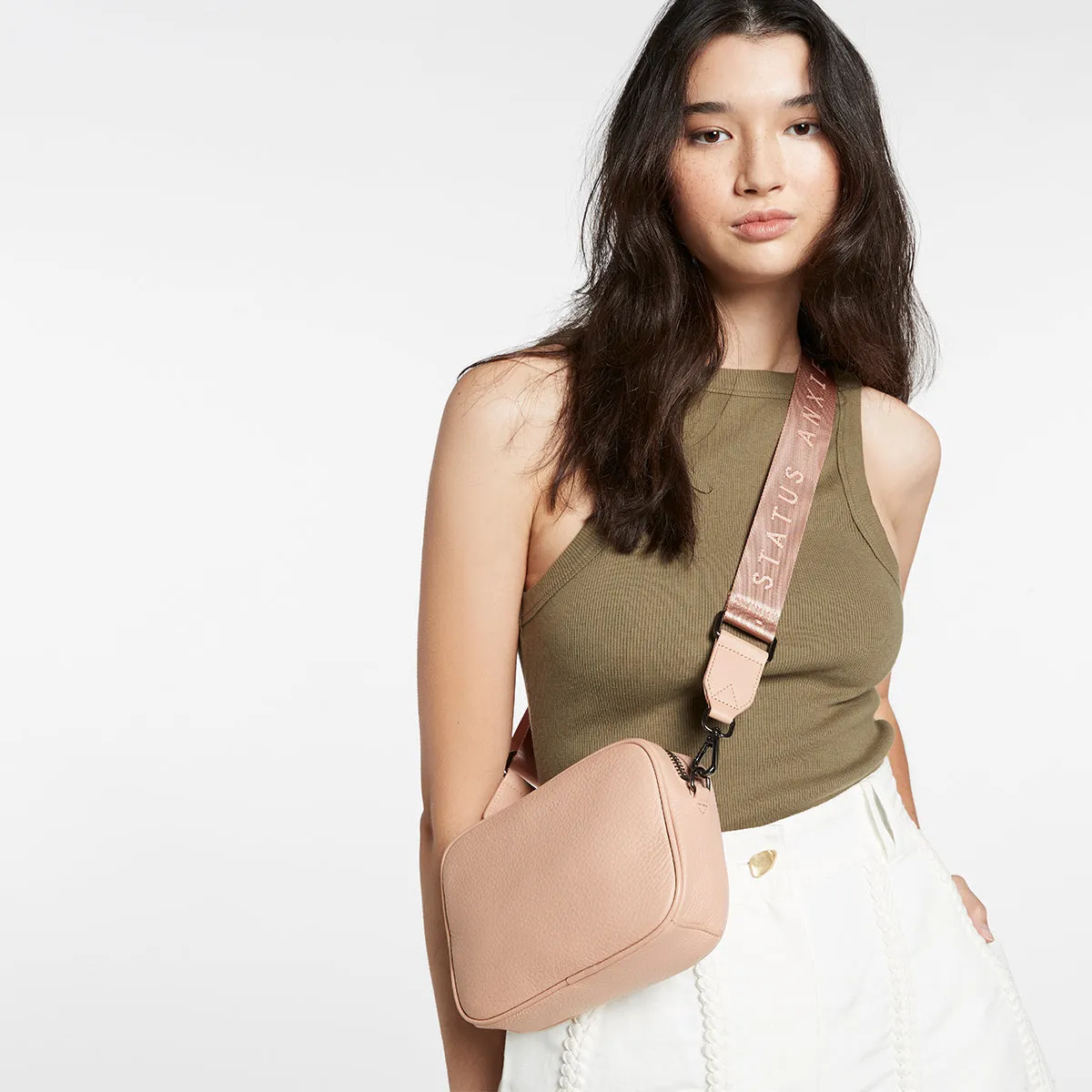 Status Anxiety Without You Bag Strap Dusty Pink sold by Shine On product image thumbnail 2