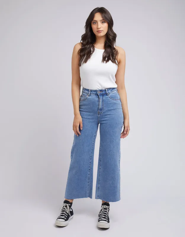 All About Eve Charlie High Rise Wide Leg Jean Heritage sold by Shine On