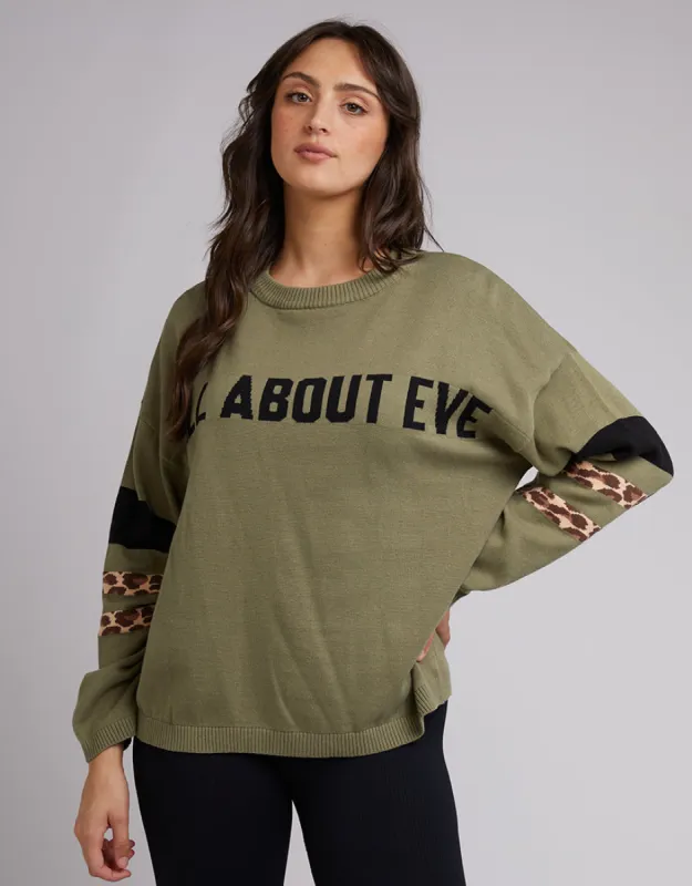 All About Eve Jordan Panelled Knit Khaki sold by Shine On