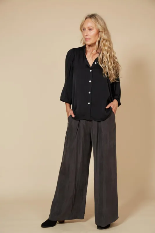 eb&ive Winona Blouse Ebony sold by Shine On
