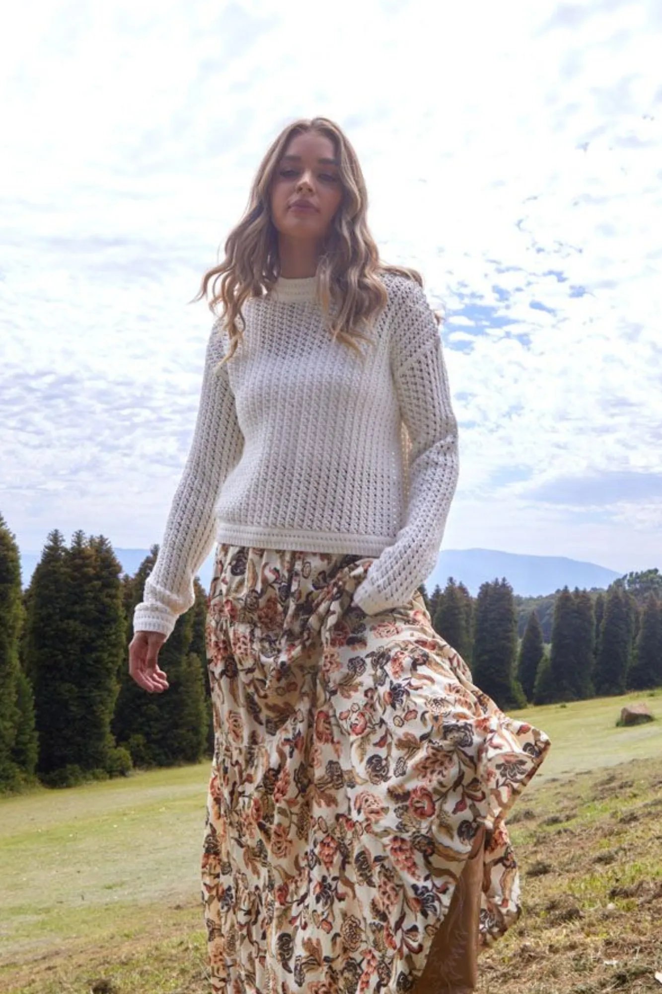 Sass Talullah Knit White sold by Shine On