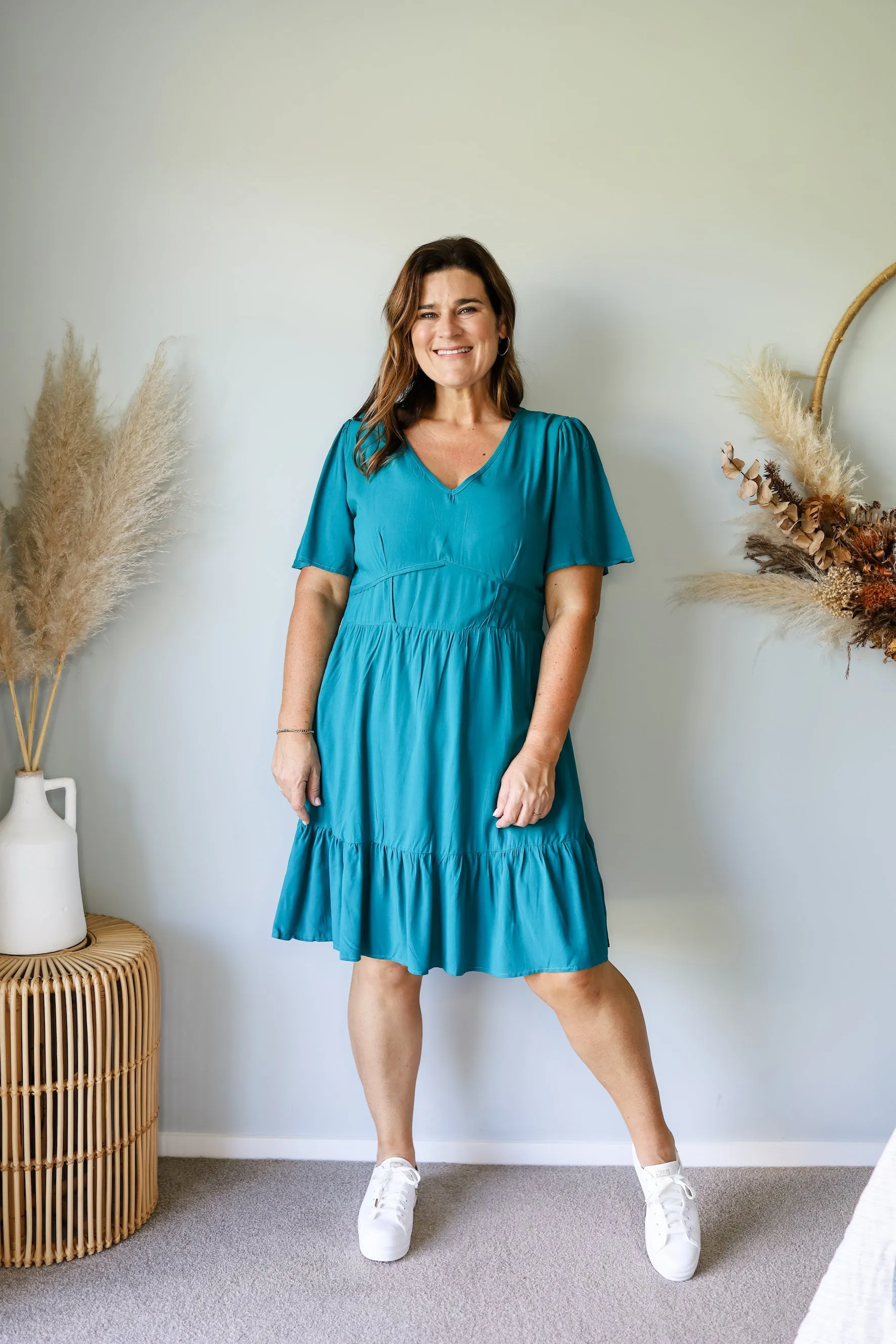 Sunday Boho Amber Dress Teal sold by Shine On