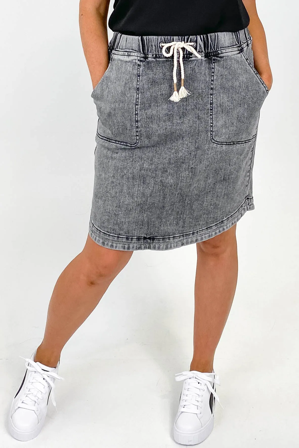 Foxwood Elle Skirt Washed Black sold by Shine On product image thumbnail 2