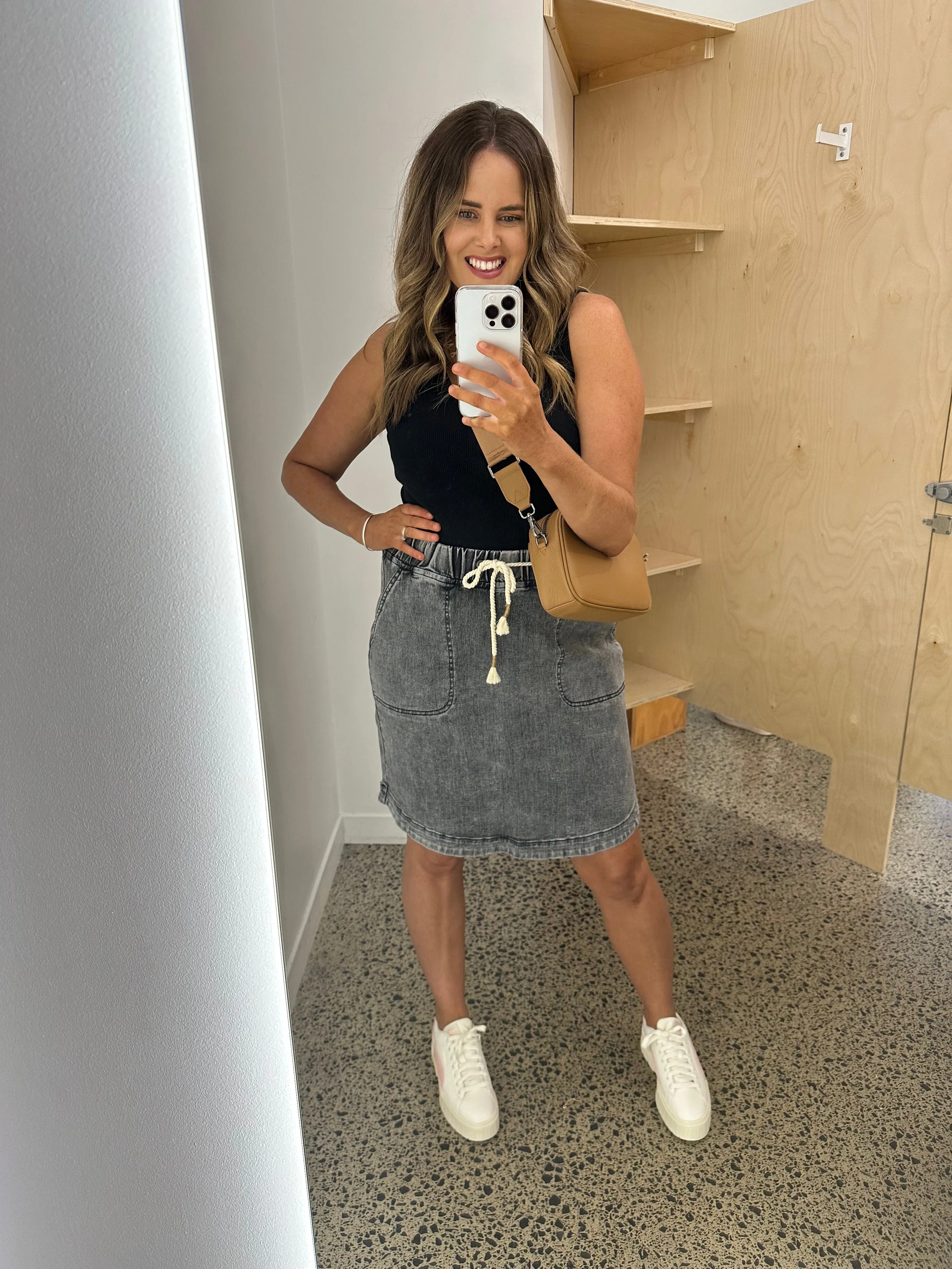 Foxwood Elle Skirt Washed Black sold by Shine On product image thumbnail 5