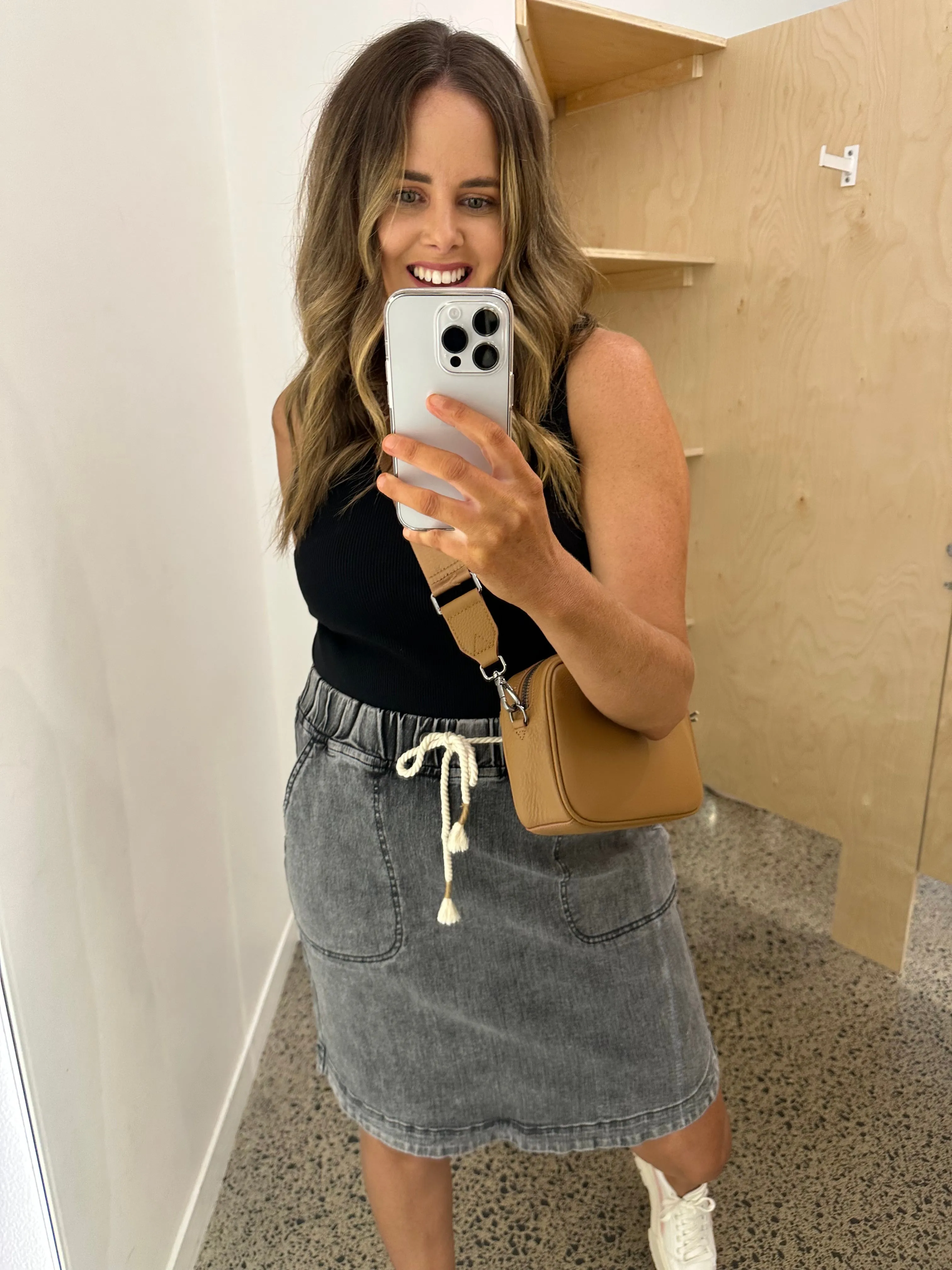 Foxwood Elle Skirt Washed Black sold by Shine On product image thumbnail 3