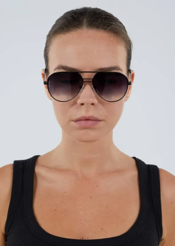 Otra Transit Sunglasses Small Black Smoke Fade sold by Shine On