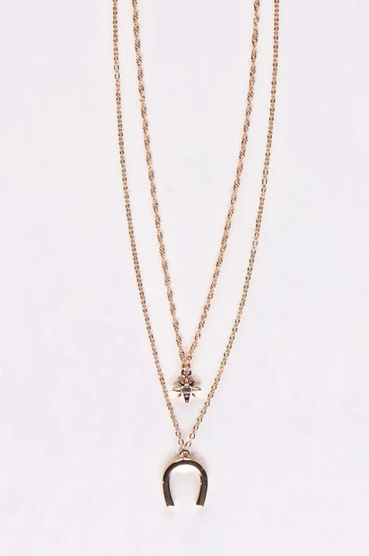 Shine On Label Lucky Necklace Set Gold sold by Shine On