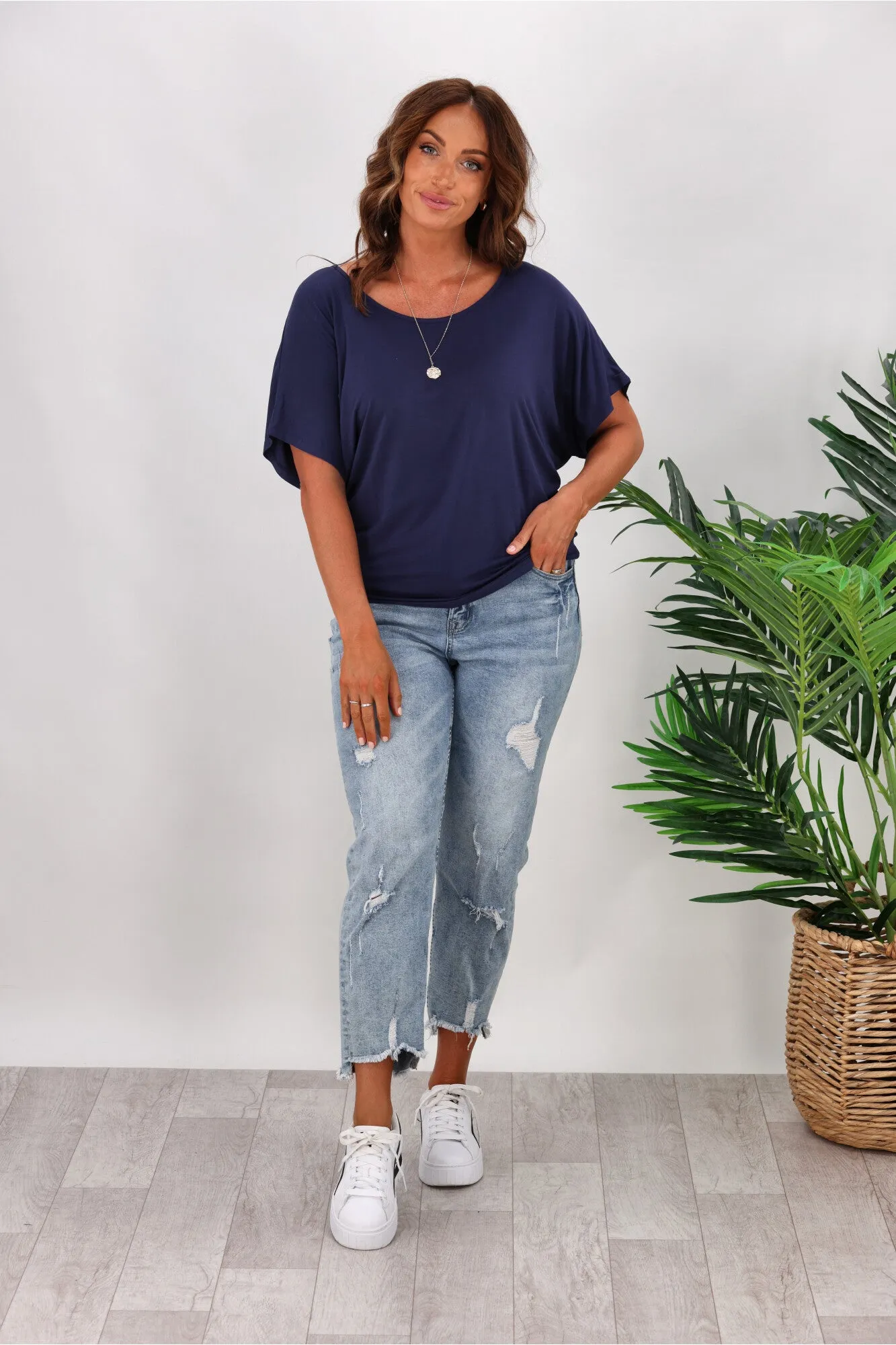 Betty Basics Maui Tee In Navy sold by Shine On product image thumbnail 4