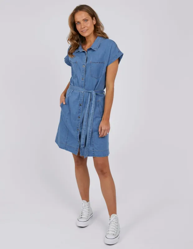 Elm Everleigh Denim Dress Blue sold by Shine On