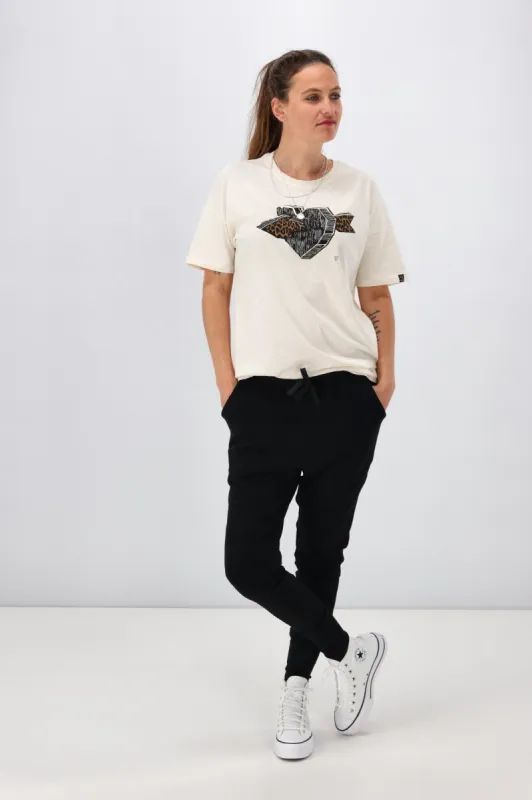 Shine On Label Stirling Full Length Stretch Jogger with Triangle Print sold by Shine On