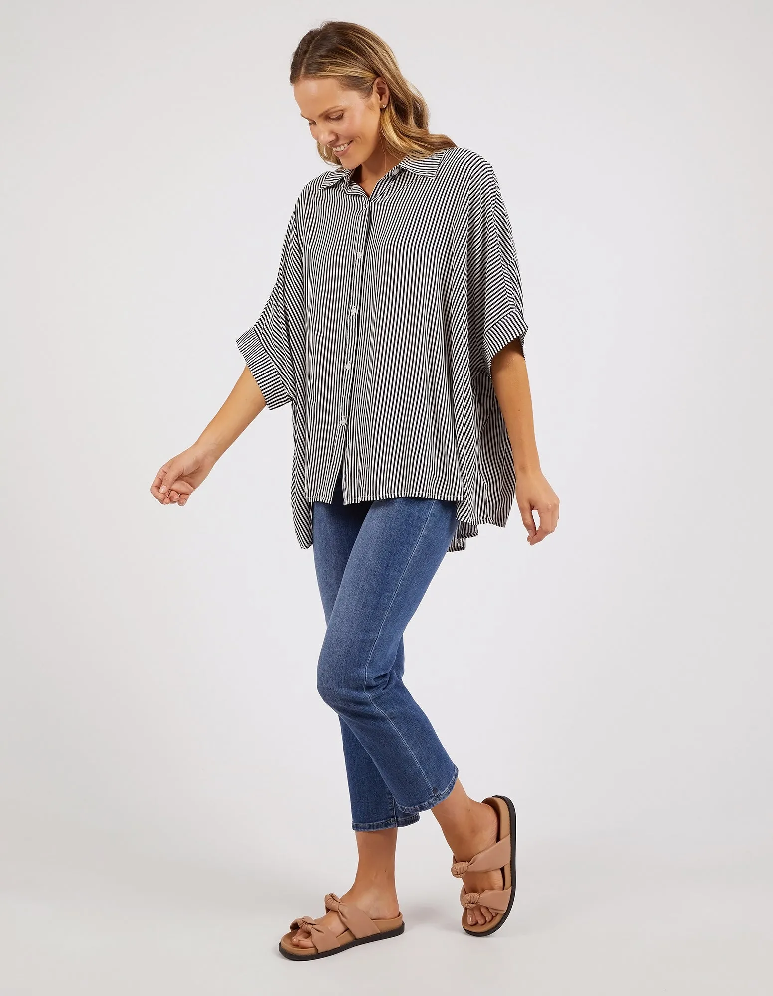 Elm Luna Shirt Navy/White Stripe sold by Shine On product image thumbnail 4