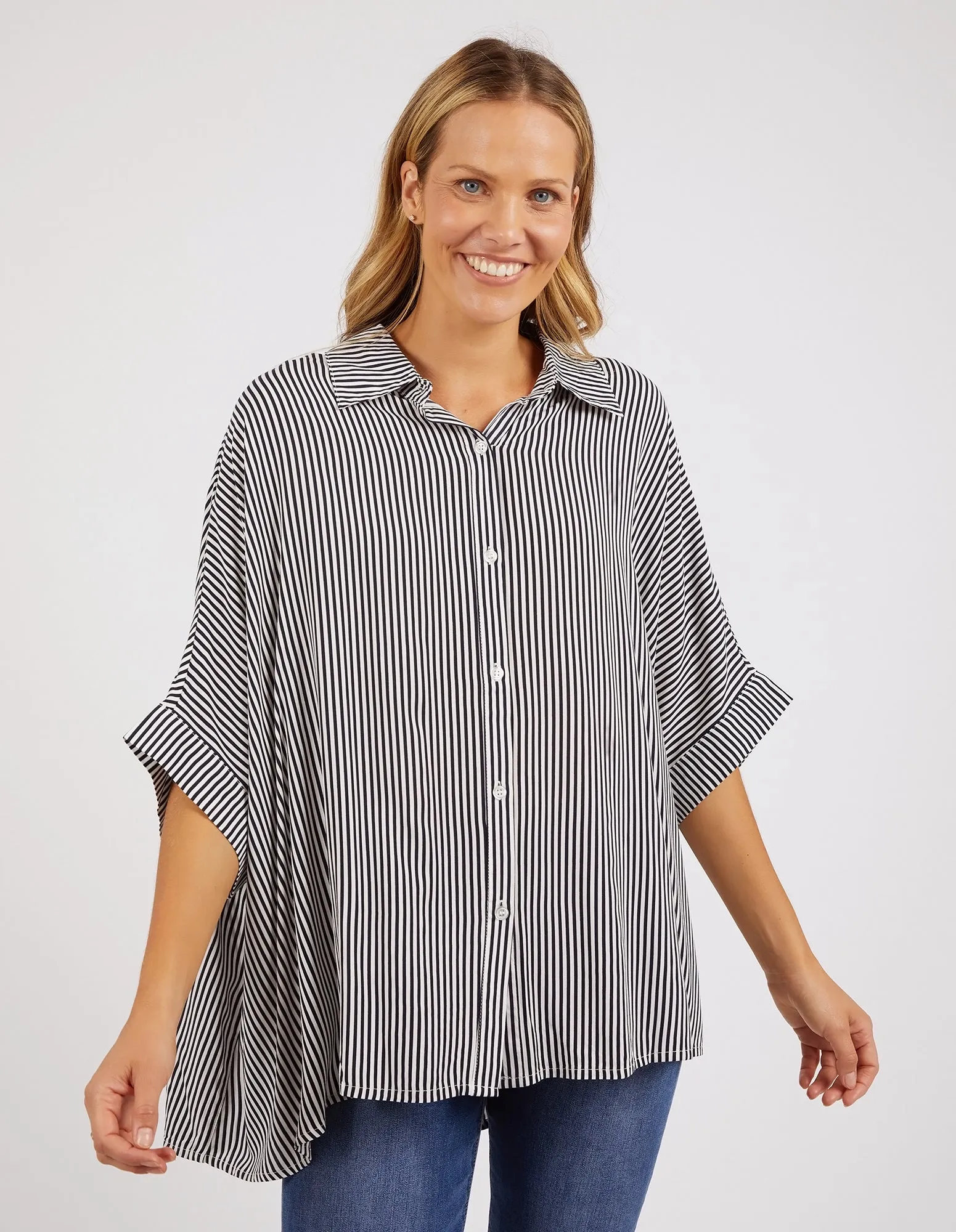 Elm Luna Shirt Navy/White Stripe sold by Shine On product image thumbnail 3