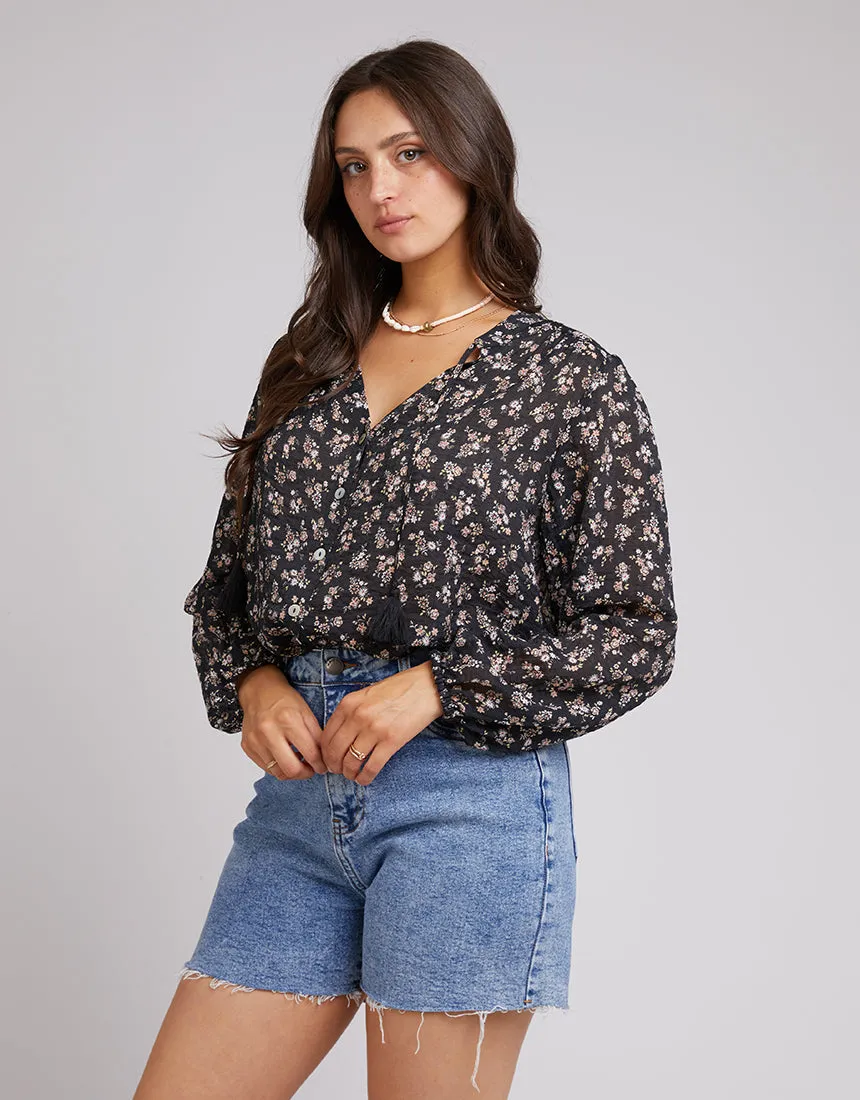 All About Eve Maya Floral Shirt Black sold by Shine On product image thumbnail 5