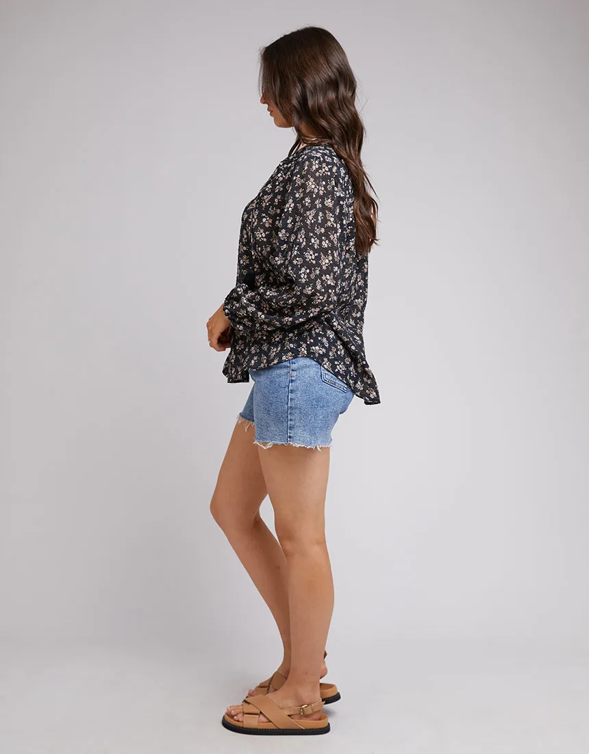 All About Eve Maya Floral Shirt Black sold by Shine On product image thumbnail 4
