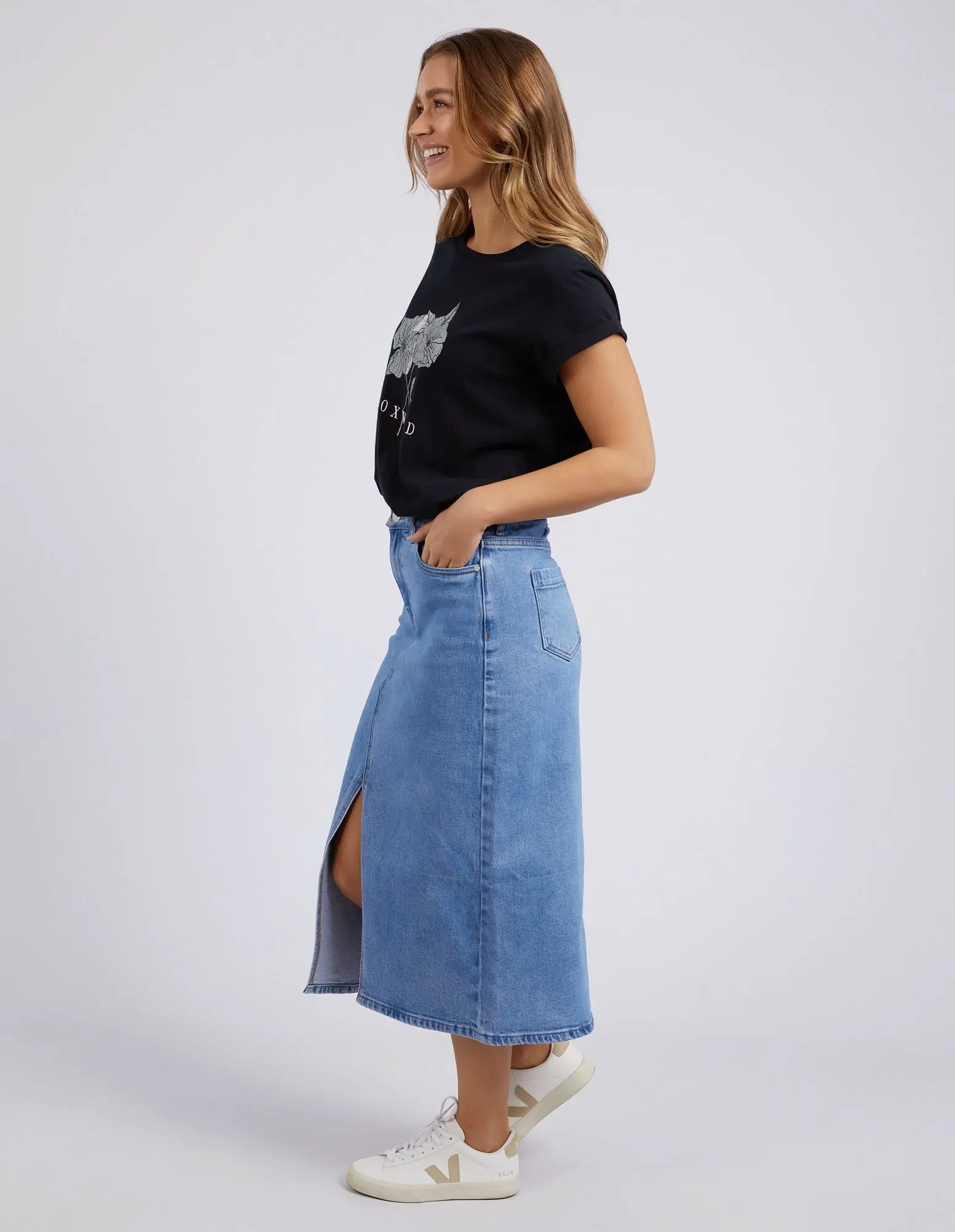 Foxwood Poppy Tee Washed Black sold by Shine On product image thumbnail 5