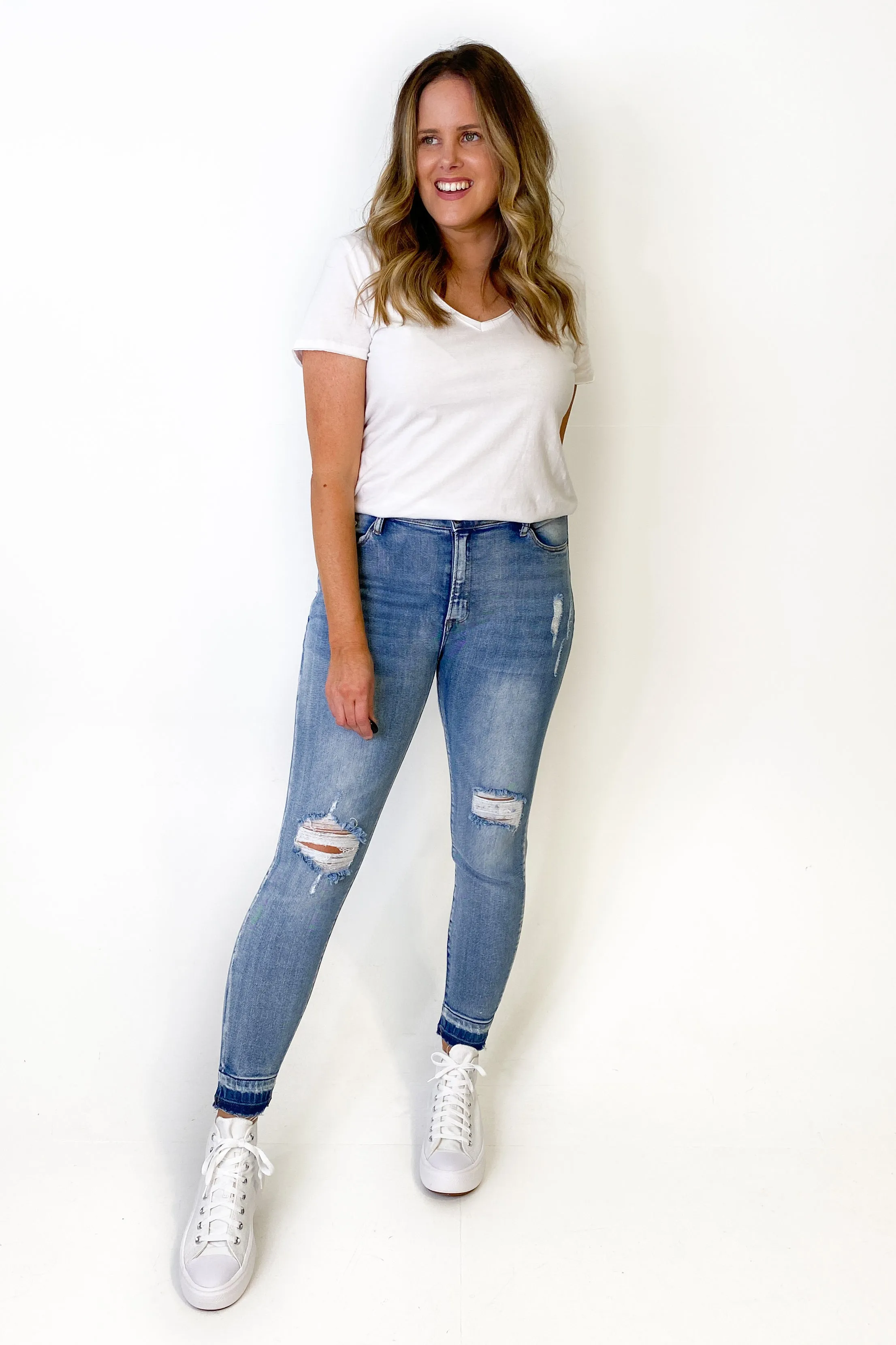 Wakee Georgia Ripped Jean Blue sold by Shine On product image thumbnail 3