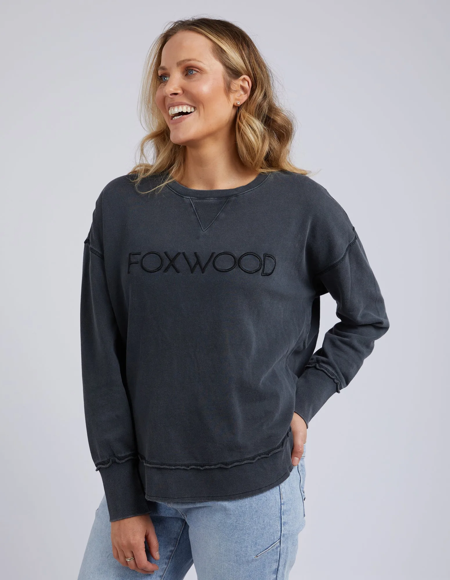 Foxwood Simplified Crew Washed Black sold by Shine On product image thumbnail 2