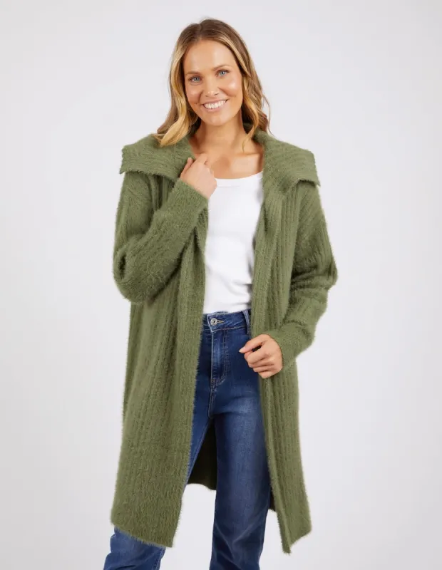 Elm Carolina Cardi Khaki sold by Shine On