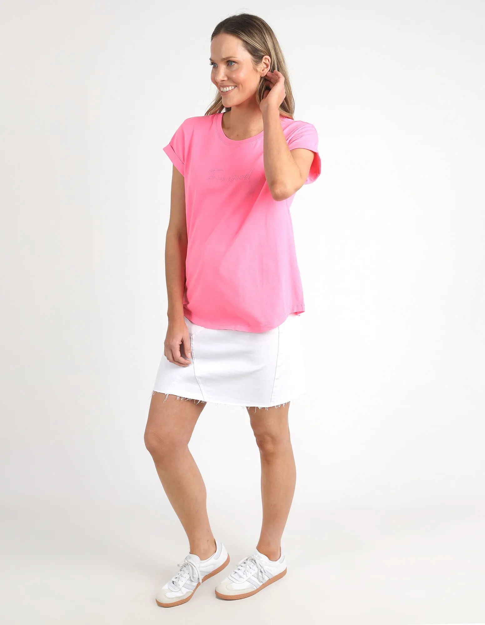 Foxwood Signature Tee Neon Rose sold by Shine On product image thumbnail 5