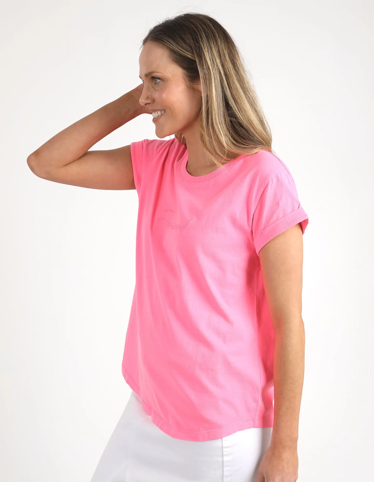 Foxwood Signature Tee Neon Rose sold by Shine On product image thumbnail 2